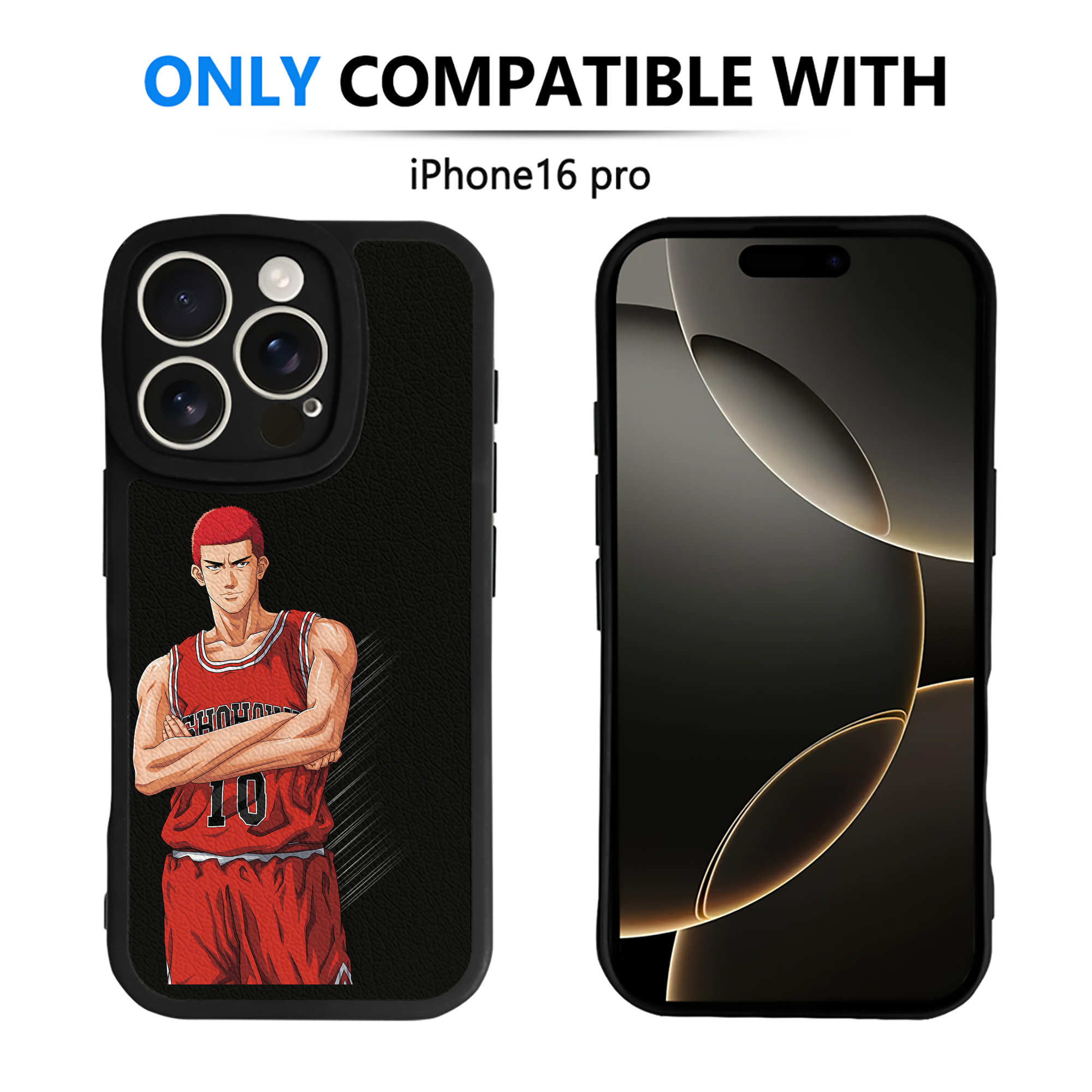 （画像用） SLAM DUNK／スラムダンク 【iPhone 16シリーズ対応】シリコンスマホケース（レザー調） 材質：シリコン